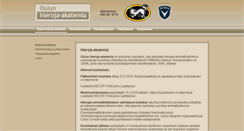 Desktop Screenshot of oulunhieroja-akatemia.fi