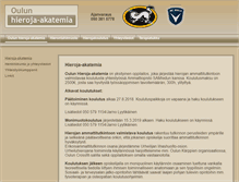 Tablet Screenshot of oulunhieroja-akatemia.fi